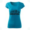 DOG evolution dámske tričko tyrkysova