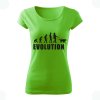 DOG evolution damske tricko jablkovozelená