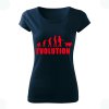 DOG evolution damske tricko tmavomodra