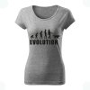 DOG evolution damske tricko tmavosiva