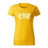 audi s4 b5 damske tricko biela zlta