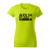 audi s4 b5 damske tricko cierna limetkova