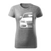 audi s4 b8 damske tricko biela tmavosivá