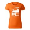 audi s4 b8 damske tricko biela oranzova