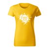 audi splash damske tricko biela zlta