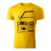 bmw e46 panske tricko 180 g m2 zlta