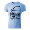 bmw e46 panske tricko 180 g m2 nebeska modra