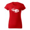 bmw m3 e30 damske tricko biela cervena