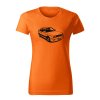 bmw m3 e30 damske tricko cierna oranzova