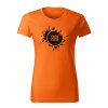 fiat splash damske tricko cierna oranzova