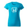 honda damske tricko biela tyrkysova