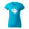 mazda splash damske tricko biela tyrkysova