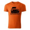 bmw 2002 panske tricko 180 g m2 cierna oranzova