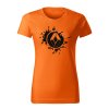 renault splash damske tricko cierna oranzova