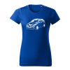 seat ibiza damske tricko biela kralovska modra
