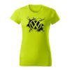volkswagen logo splash damske tricko cierna limetkova