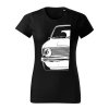 volkswagen golf mk1 gti half damske tricko biela cierna
