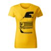 volkswagen golf mk1 gti half damske tricko cierna zlta