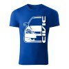 honda civic 7g front panske tricko 180 g m2 biela kralovska modra