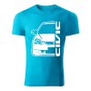 honda civic 7g front panske tricko 180 g m2 biela tyrkysova