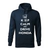 keep calm and drive honda panska mikina 1 tmavo modra