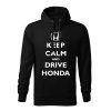 keep calm and drive honda panska mikina 1 cierna
