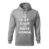 keep calm and drive honda panska mikina 1 tmavosiva