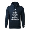 keep calm and drive amg panska mikina 1 tmavo modra