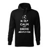 keep calm and drive amg panska mikina 1 cierna