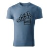 eat sleep seat panske tricko 180 g m2 cierna denim
