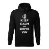 keep calm and drive volkswagen panska mikina 2 cierna