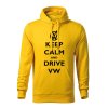 keep calm and drive volkswagen panska mikina 1 zlta