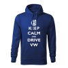 keep calm and drive volkswagen panska mikina 2 kralovska modra