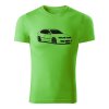 seat leon 1m panske tricko 180 g m2 cierna jablkovozelena