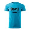 beast in the gym panske tricko 1 tyrkysova