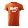 beast in the gym panske tricko 2 oranzova