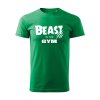 beast in the gym panske tricko 2 travova zelena