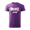 beast in the gym panske tricko 2 fialova