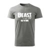 beast in the gym panske tricko 2 tmavosiva