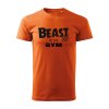beast in the gym panske tricko 1 oranzova