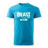 beast in the gym panske tricko 2 tyrkysova