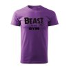 beast in the gym panske tricko 1 fialova