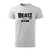 beast in the gym panske tricko 1 bledosiva