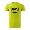 beast in the gym panske tricko 1 limetkova
