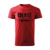 beast in the gym panske tricko 1 cervena