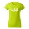 power damske tricko 2 limetkova