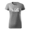 power damske tricko 2 tmavosivá