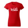 power damske tricko 2 cervena