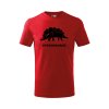 stegosaurus detske tricko cervena