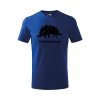 stegosaurus detske tricko kralovska modra